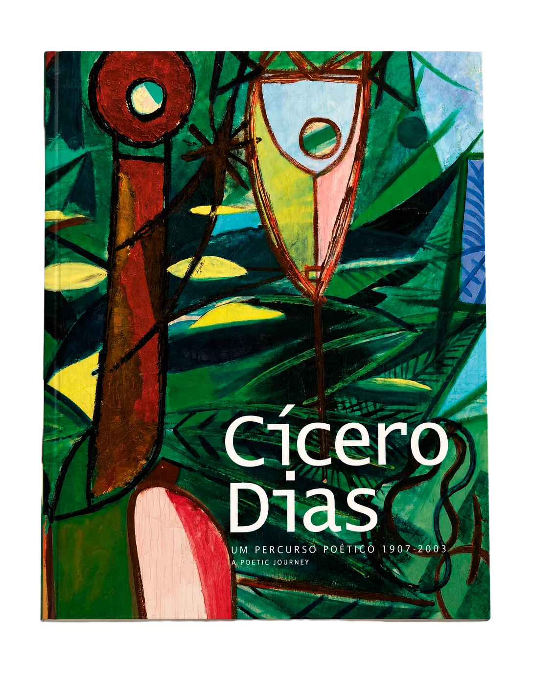 Capa do catálogo Cícero Dias: um percurso poético — 1907–2003, projeto editorial da Via Traço