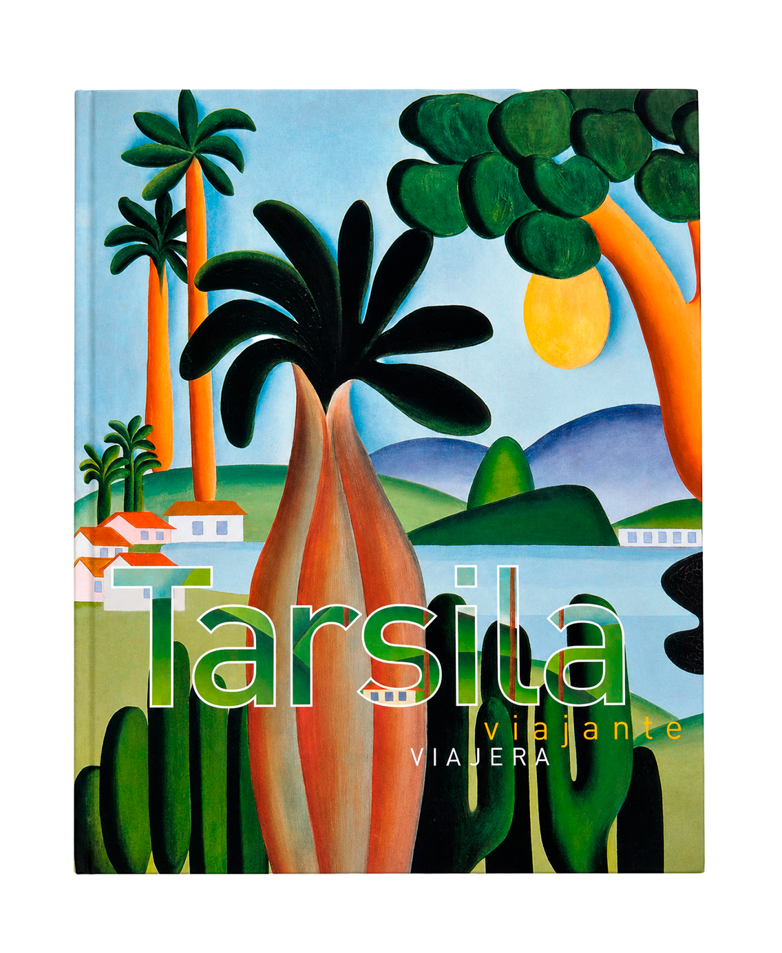 Capa do catálogo Tarsila do Amaral: viajante, projeto editorial da Via Traço